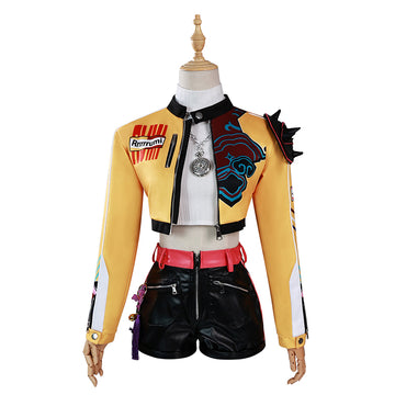 Kpop Demon Hunters Rumi Cosplay Costume Yellow Halloween Party Outfit Ver2 Becostume